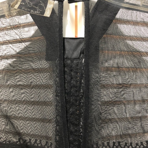 RARE Byron Lars Beauty Mark lace dress w/raffia braid, grosgrain & chain detail! - Picture 4 of 8